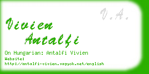 vivien antalfi business card